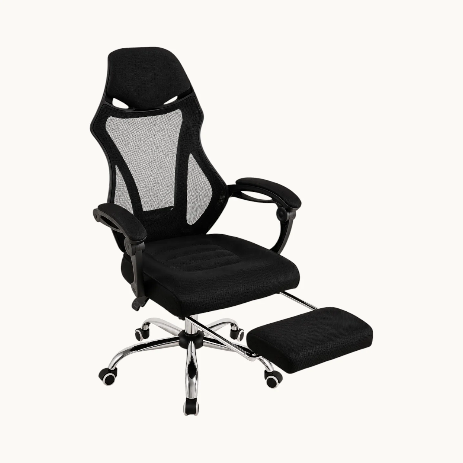 SILLA DE OFICINA RECLINABLE CON REPOSAPIES ERGO - 5