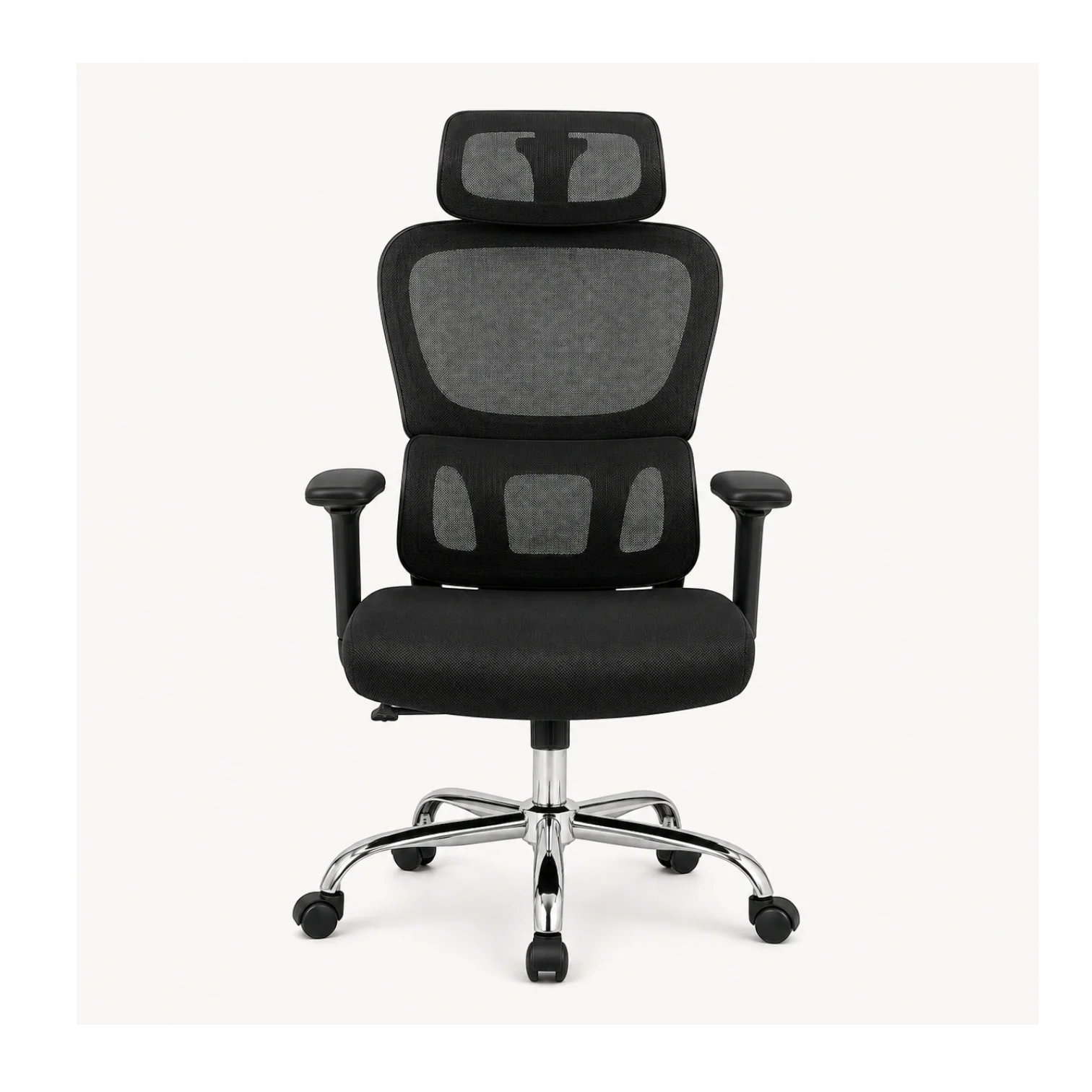 SILLA DE OFICINA GERENCIAL TITÁN - NEGRO - 1
