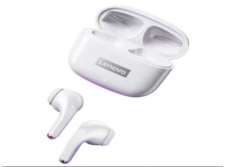 AUDÍFONOS LENOVO INALÁMBRICO BLUETOOTH LP40 PRO TÁCTIL BLANCO - 1