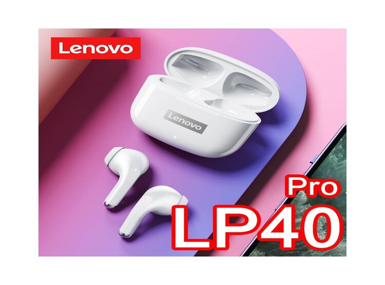 AUDÍFONOS LENOVO INALÁMBRICO BLUETOOTH LP40 PRO TÁCTIL BLANCO - 2