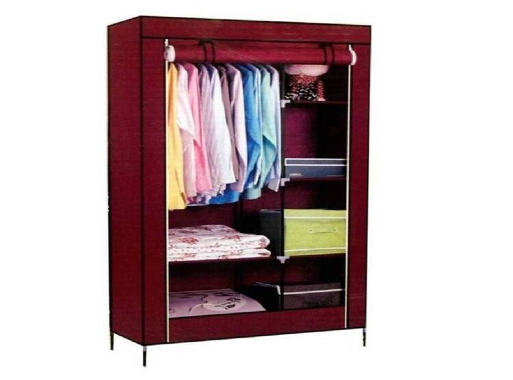 ROPERO ORGANIZADOR ARMARIO CLOSET ARMABLE 2 CUERPOS FUNDA 1.70MT