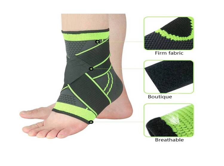 TOBILLERA DE NEOPRENO CON VENDAJE - 1