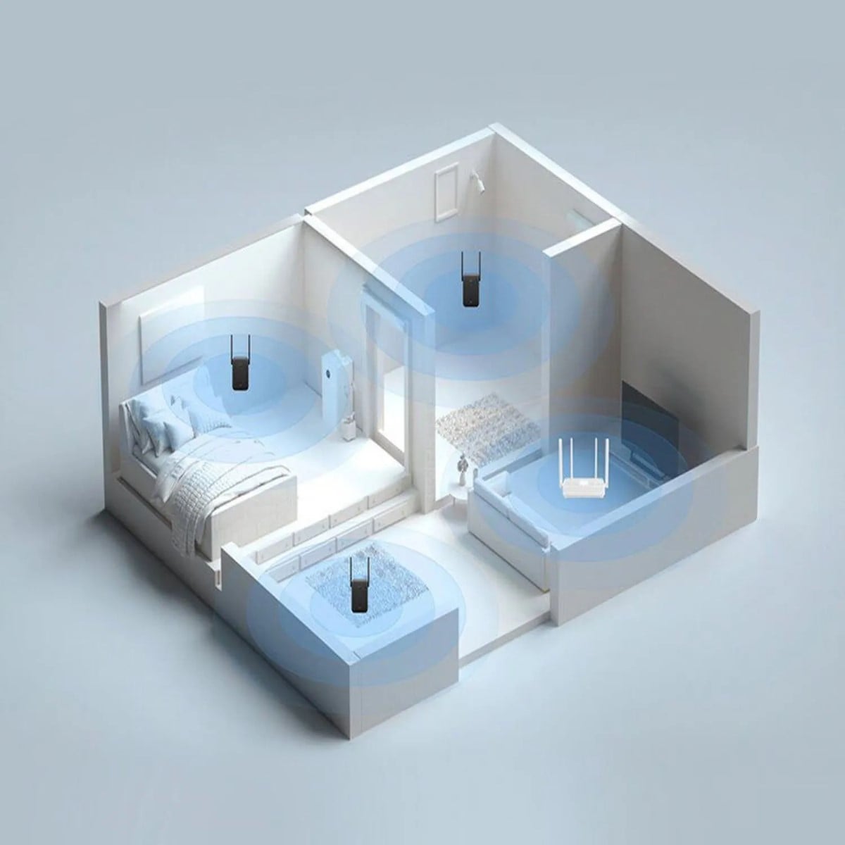 REPETIDOR WIFI XIAOMI RANGE EXTENDER AC1200 DUAL WIFI NEGRO - 4