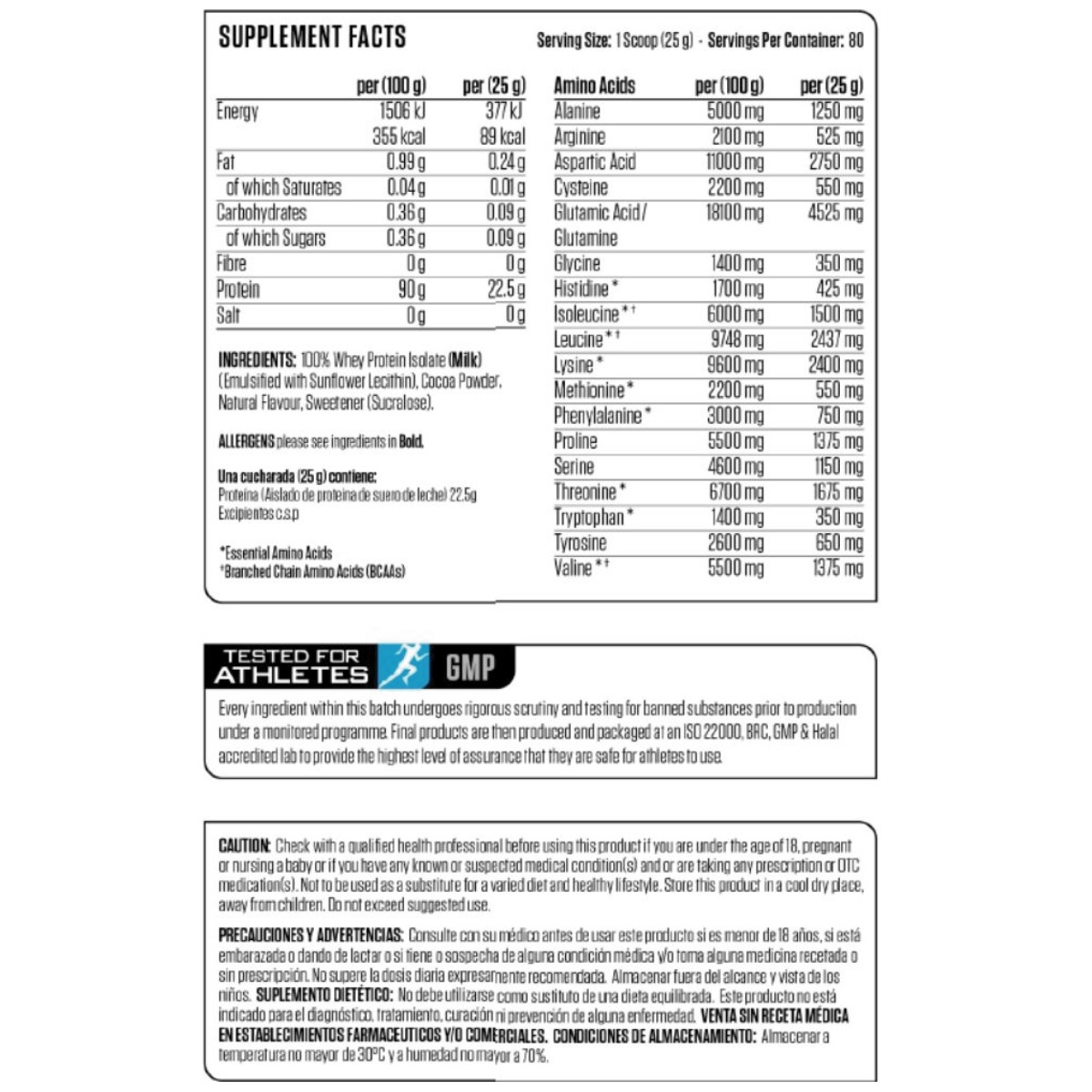 PROTEÍNA APPLIED NUTRITION ISO-XP 100% WHEYPROTEIN 1KG SABOR CHOCOLATE - 2