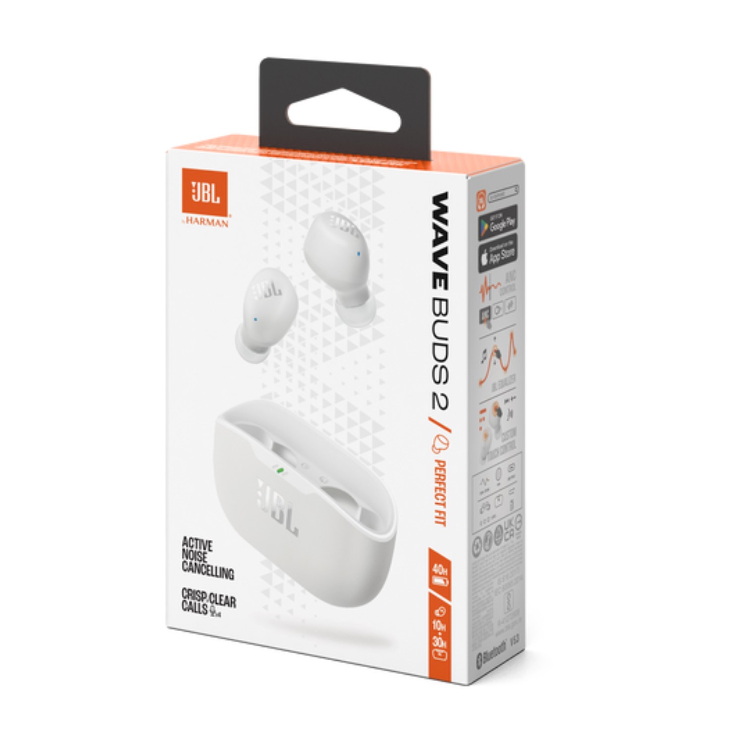 AUDÍFONOS BLUETOOTH JBL WAVE BUDS 2 CANCELACIÓN DE RUIDO BLANCO ANC - 3