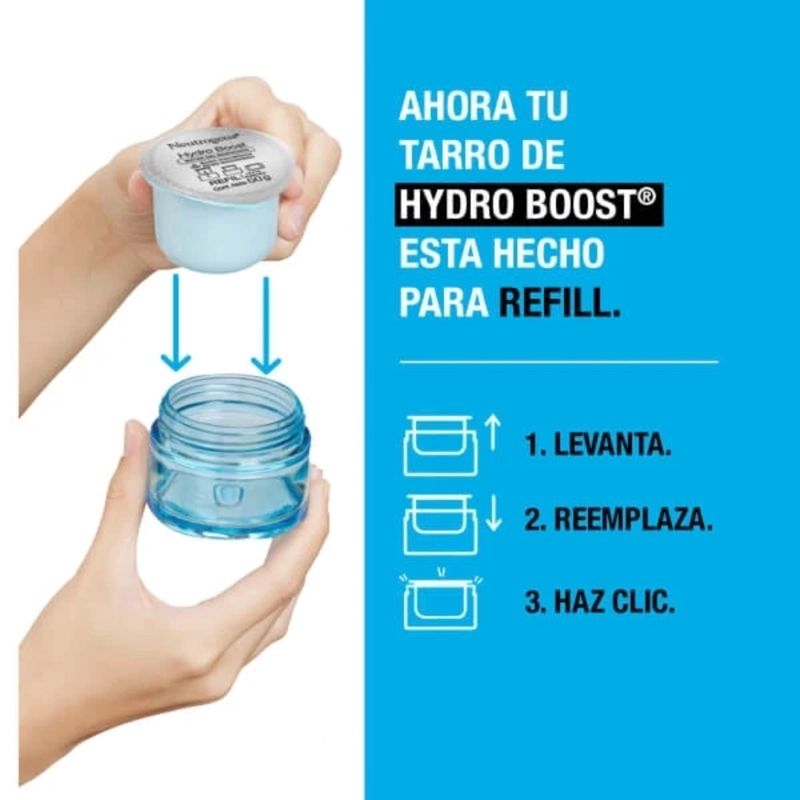 CREMA FACIAL REFILL HIDRATANTE NEUTROGENA 50GR CON ÁCIDO HIALURÓNICO - 3