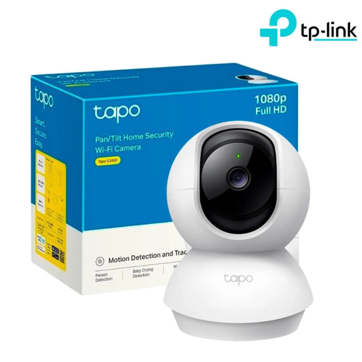 CÁMARA DE SEGURIDAD WI-FI TAPO C200 GIRATORIA 360° 1080P FULL HD BLANCO - 1