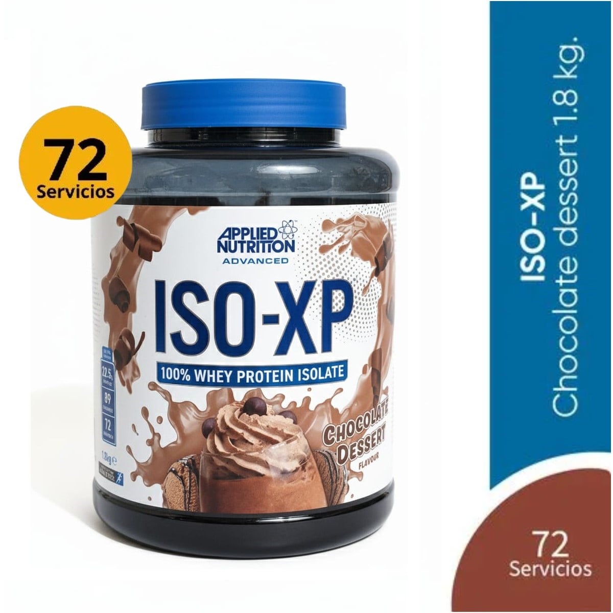 PROTEÍNA APPLIED NUTRITION ISO-XP 100% WHEYPROTEIN 1.8 KG SABOR CHOCOLATE DESSERT - 1