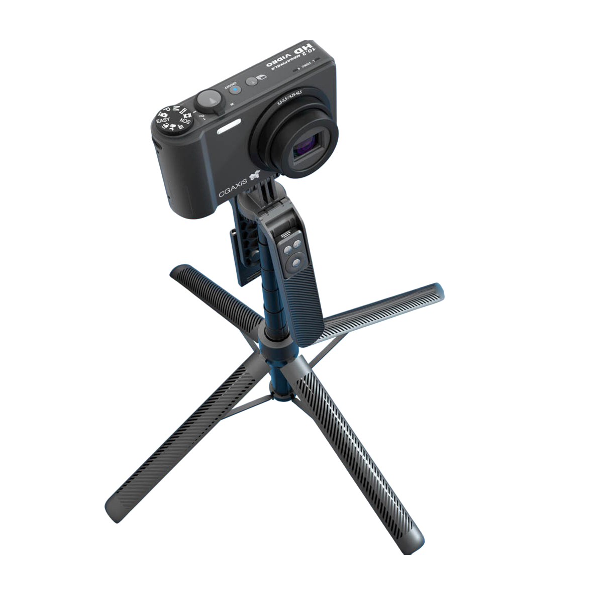 TRÍPODE PALO SELFIE STICK 360° BLUETOOTH QUADRUPOD NEGRO 1. 8 MT - 2