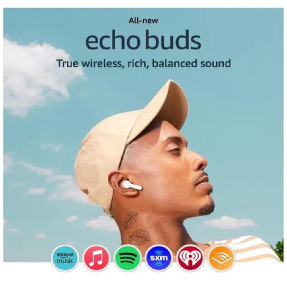 AUDÍFONOS INALAMBRICOS IN EAR AMAZON ECHO BUDS 20HRS - BLANCO - 6