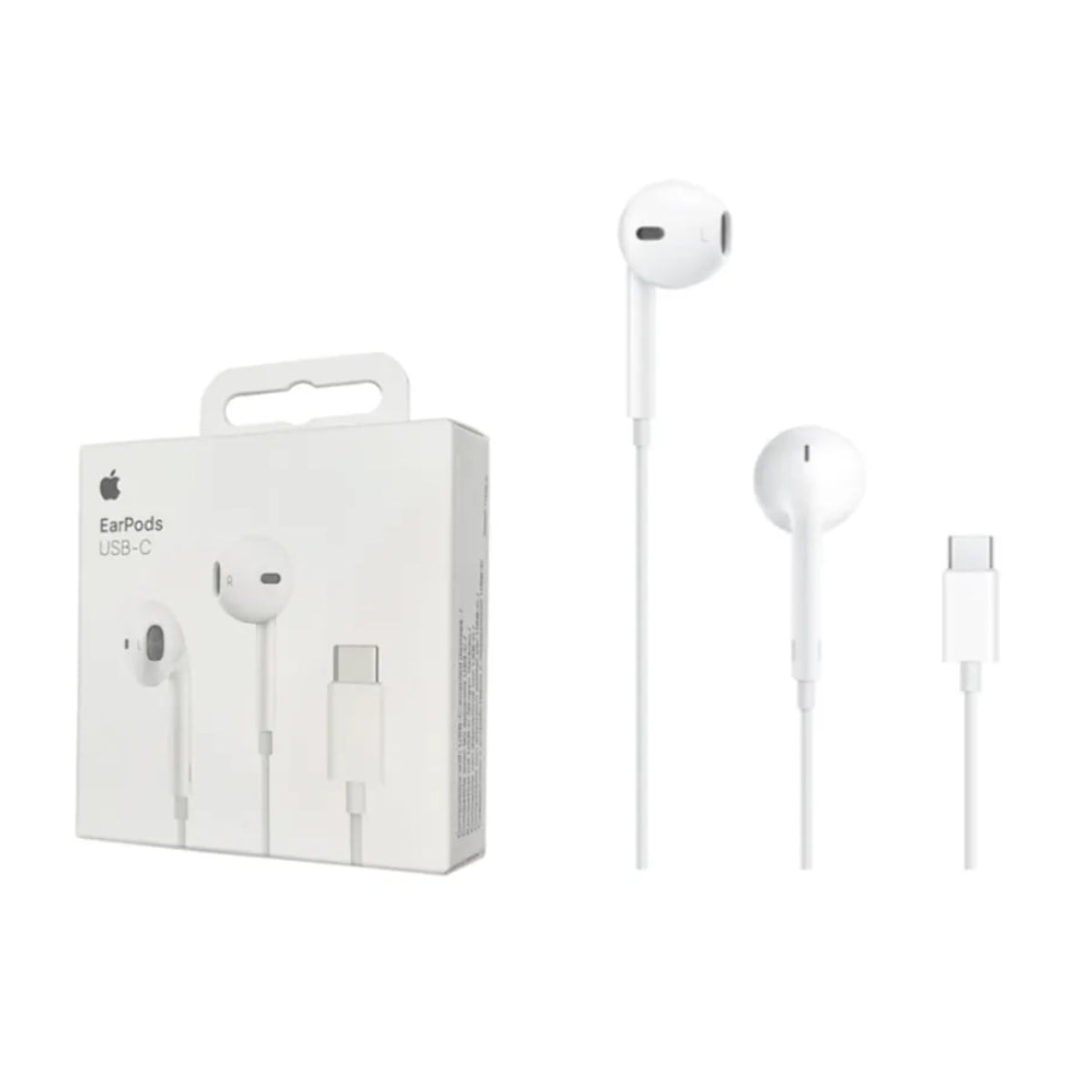 AUDÍFONO EARPODS APPLE CON CONECTOR TIPO C BLANCO - 1