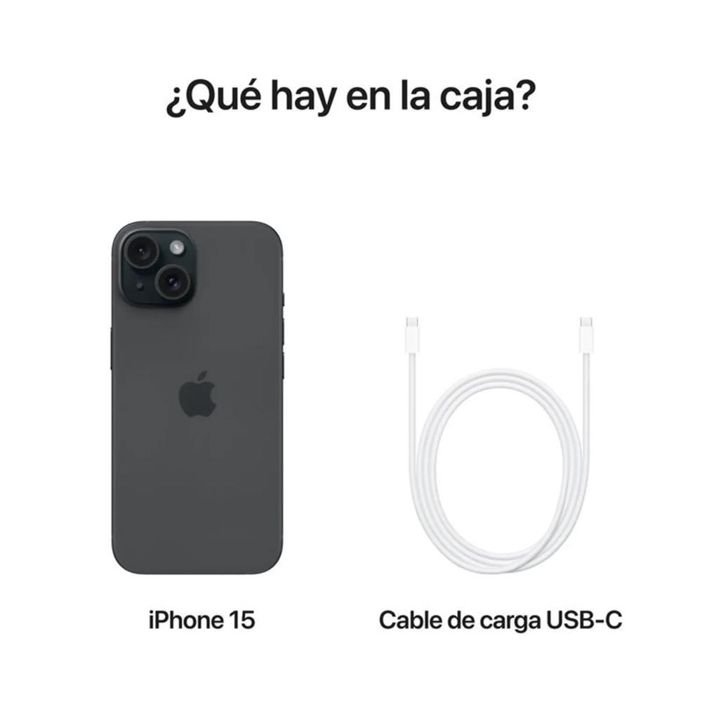 APPLE IPHONE 15 128GB - NEGRO 5G - 4