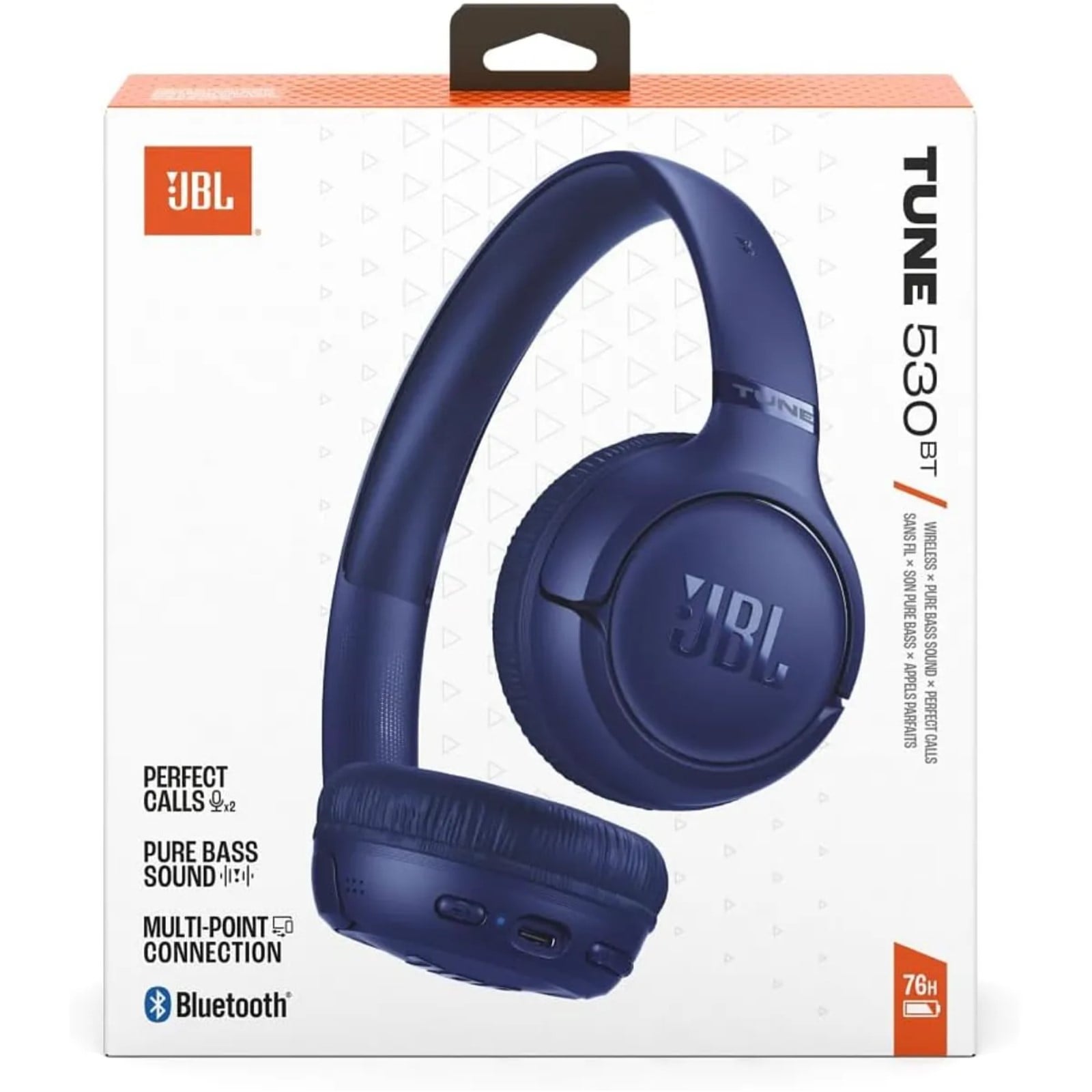 JBL TUNE 530BT WIRELESS ON-EAR BLUETOOTH HEADPHONES - AZUL - 1