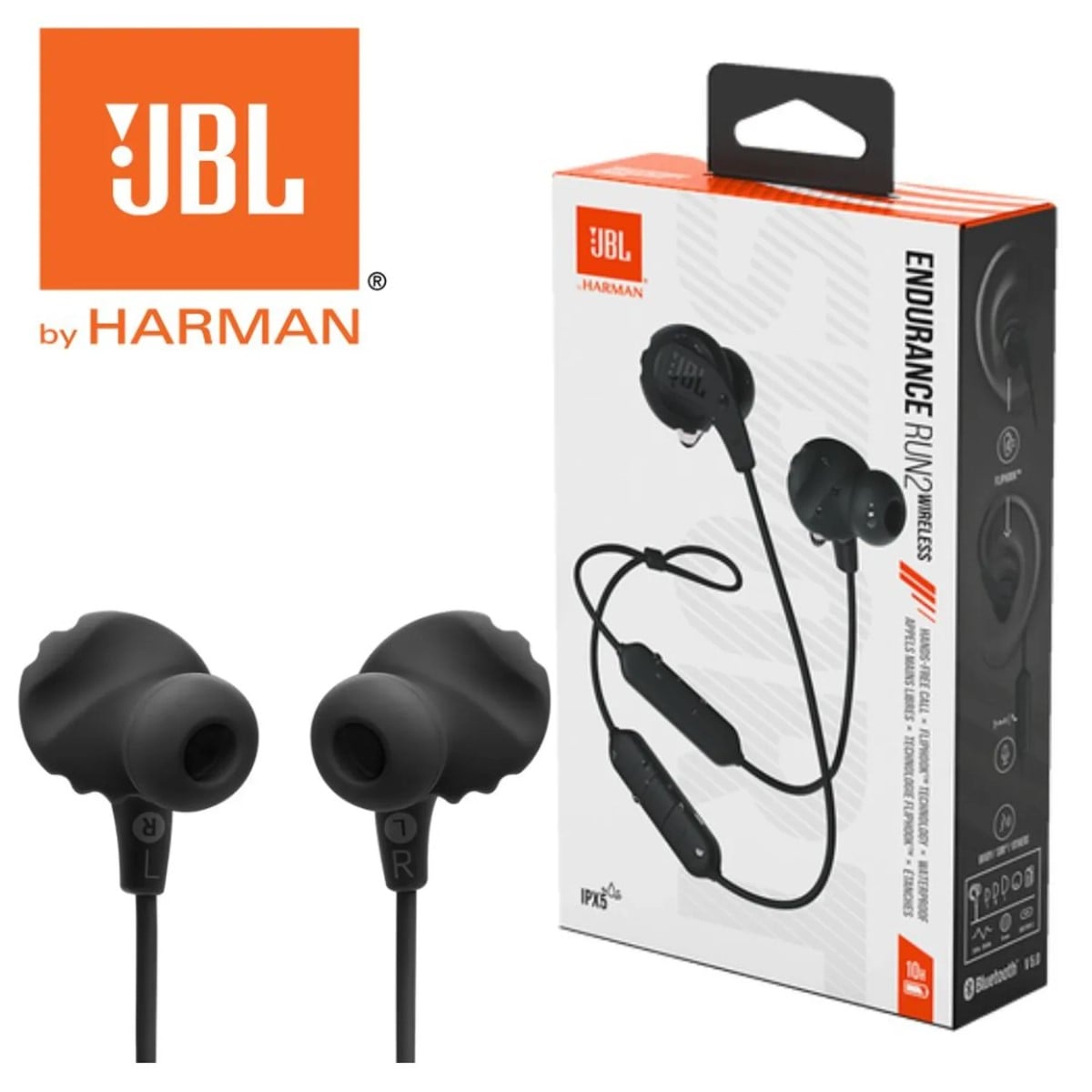 AUDÍFONOS JBL ENDURANCE RUN 2 WIRELES IPX5 NEGRO - 1