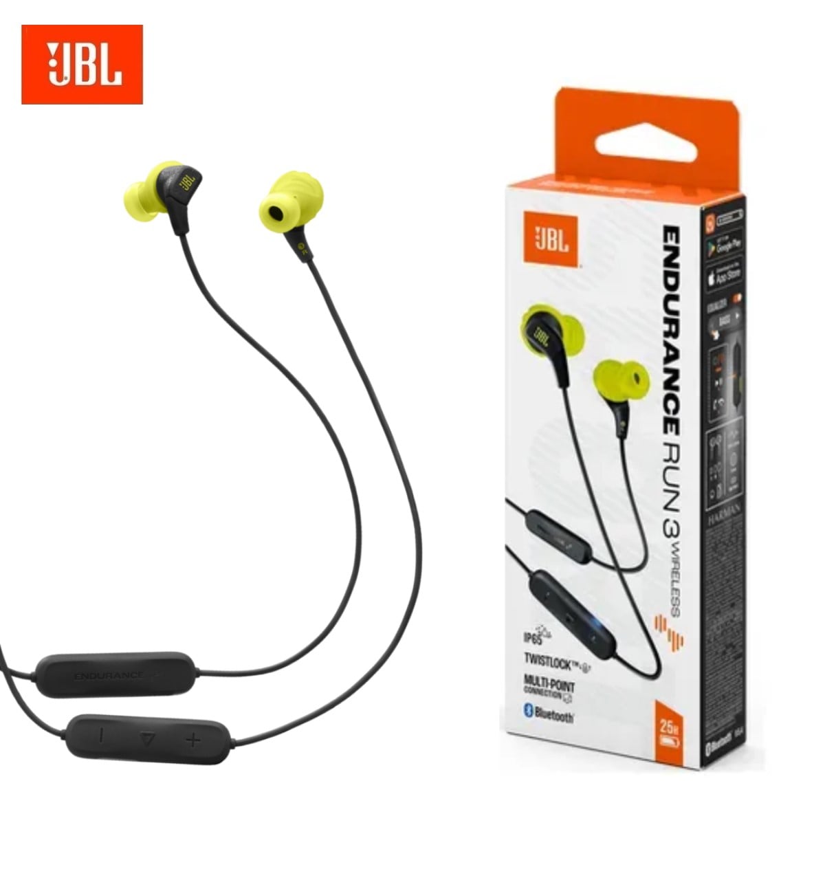 AUDÍFONOS INALÁMBRICOS JBL ENDURANCE RUN 3 WIRELESS MAGNÉTICO IP65 NEGRO - 1