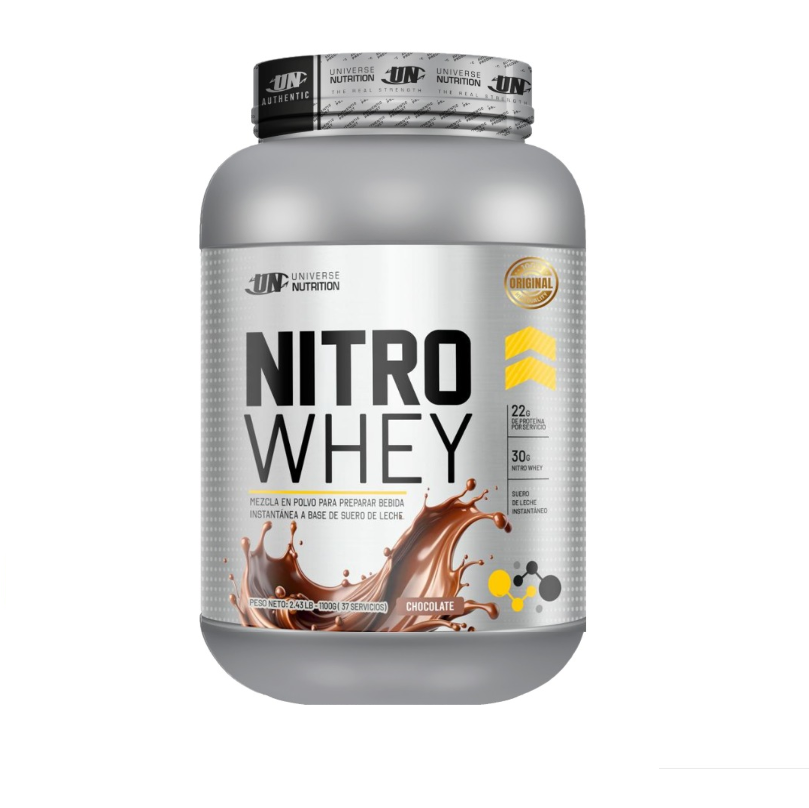PROTEÍNA NITRO WHEY 1. 1 KG CHOCOLATE - 1