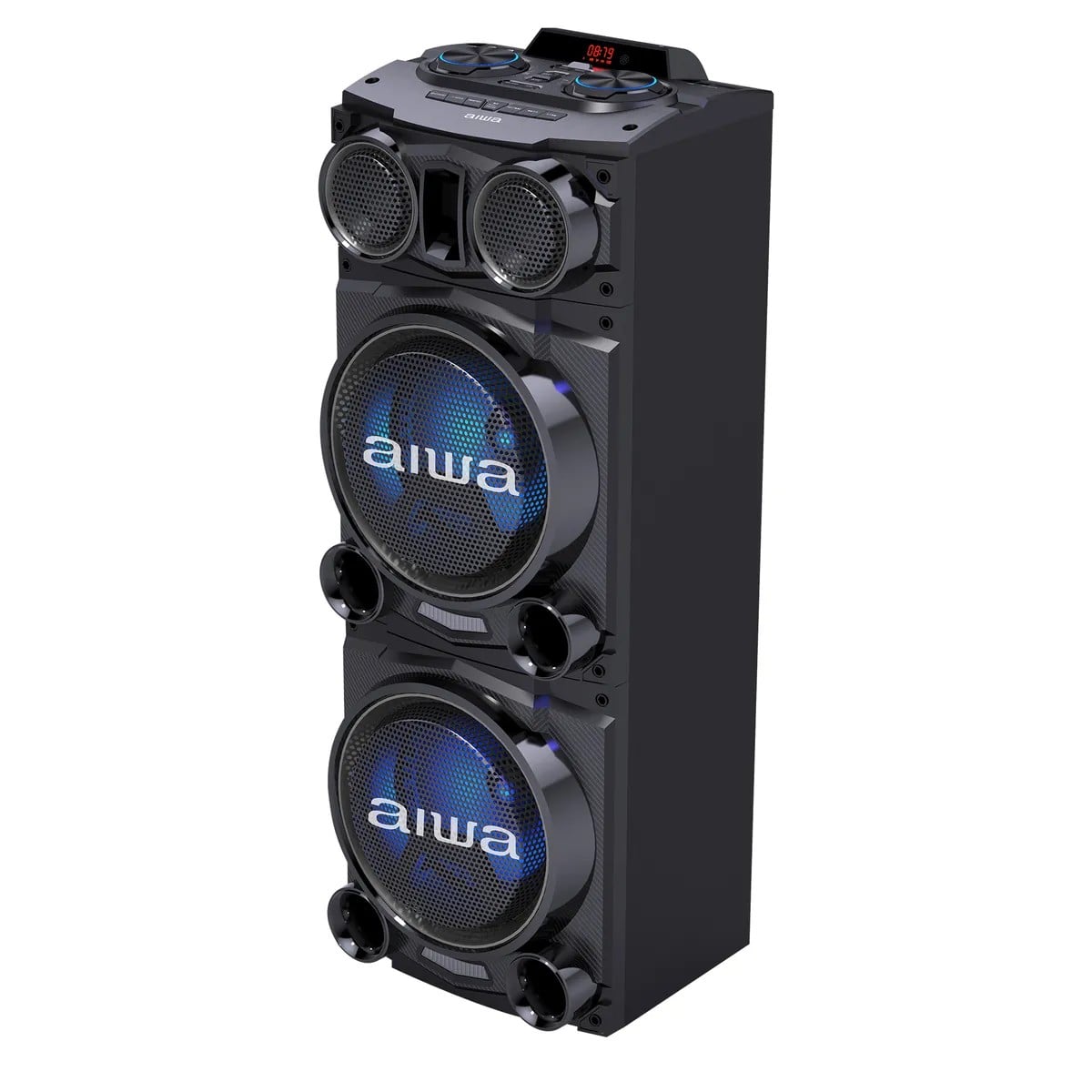 TORRE DE SONIDO AIWA AWPOC10 BT 2500W PMPO DJ FIESTA - 1