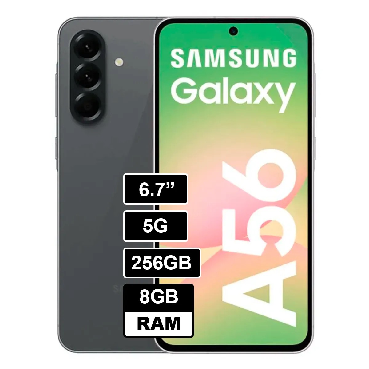SAMSUNG GALAXY A56 5G 256GB 8GB RAM - NEGRO - 2