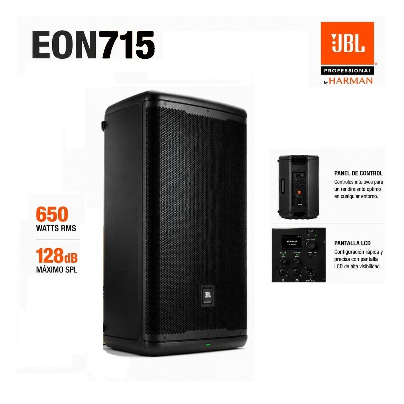 PARLANTE PROFESIONAL JBL BLUETOOTH EON 715 650W - 1