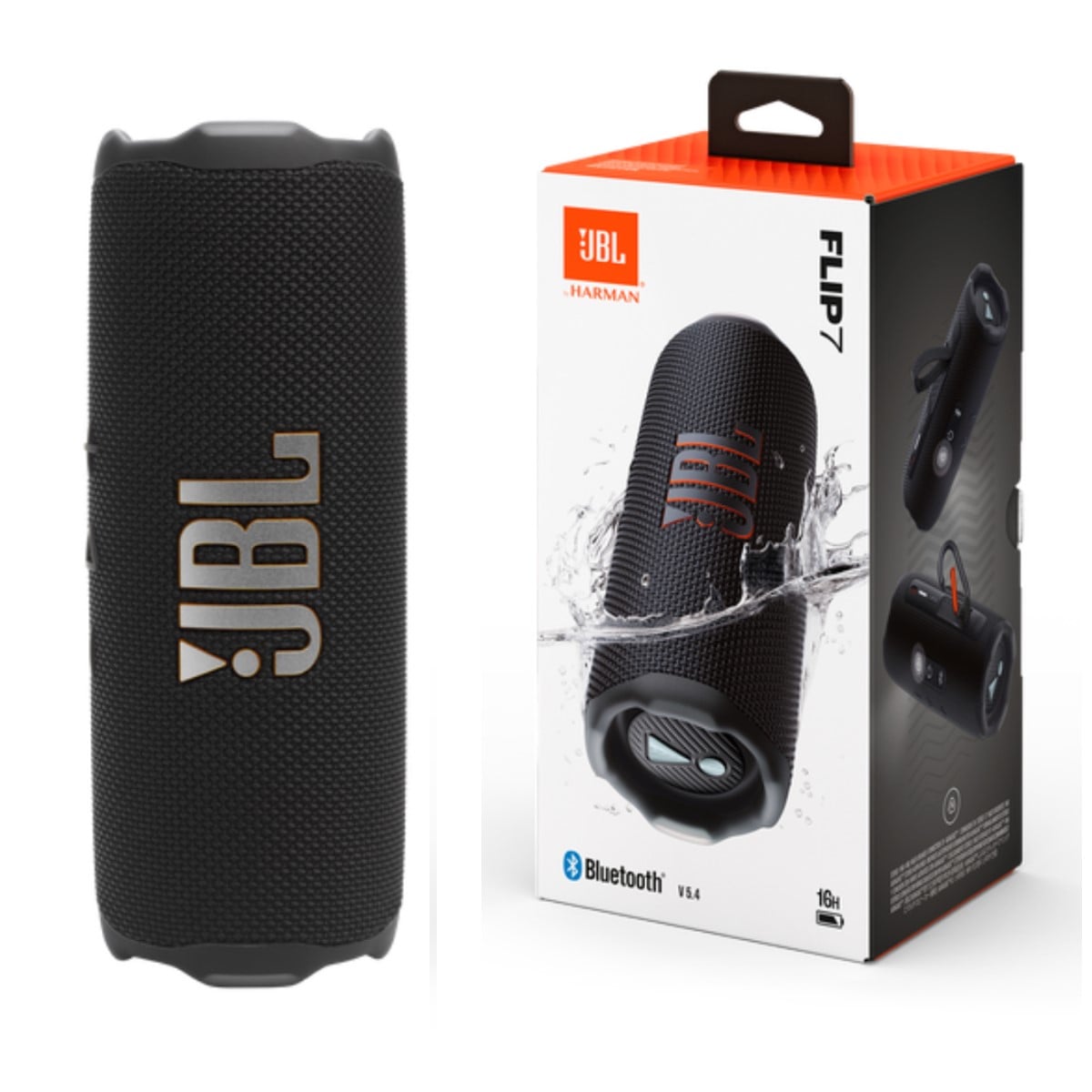 PARLANTE BLUETOOTH JBL FLIP 7 16H EXTRA BASS IP67 NEGRO - 1