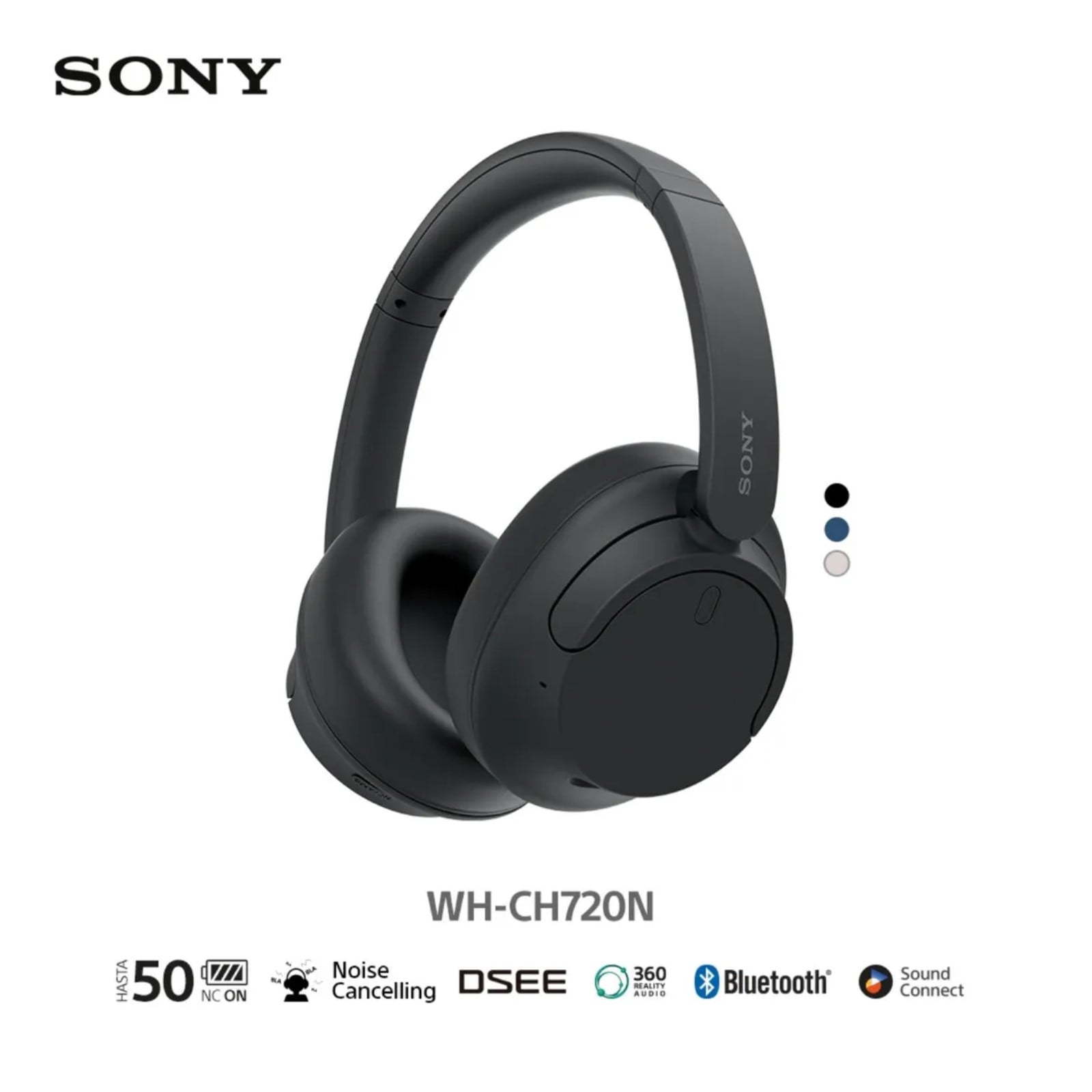 SONY AUDÍFONOS BLUETOOTH WH-CH720N NOISE CANCELLING - 1