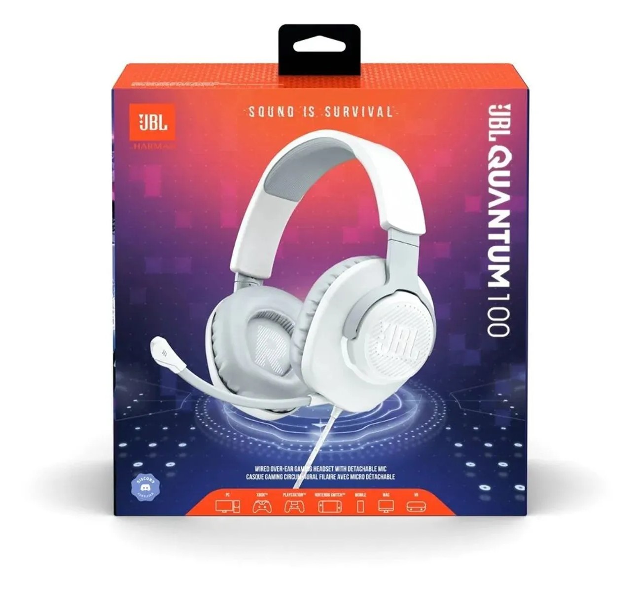 AUDIFONOS GAMER JBL QUANTUM 100 MULTIPLATAFORMA PS5 SWITCH XBOX JACK 35MM - 2