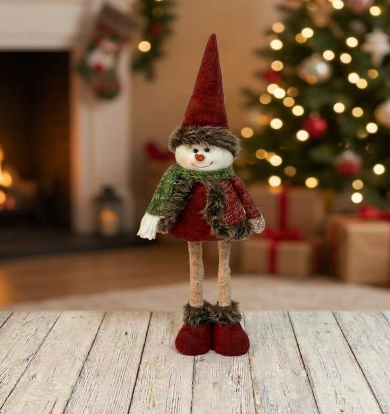 MUÑECO PATILARGA NAVIDAD DE 60CM  SNOWMAN - 2