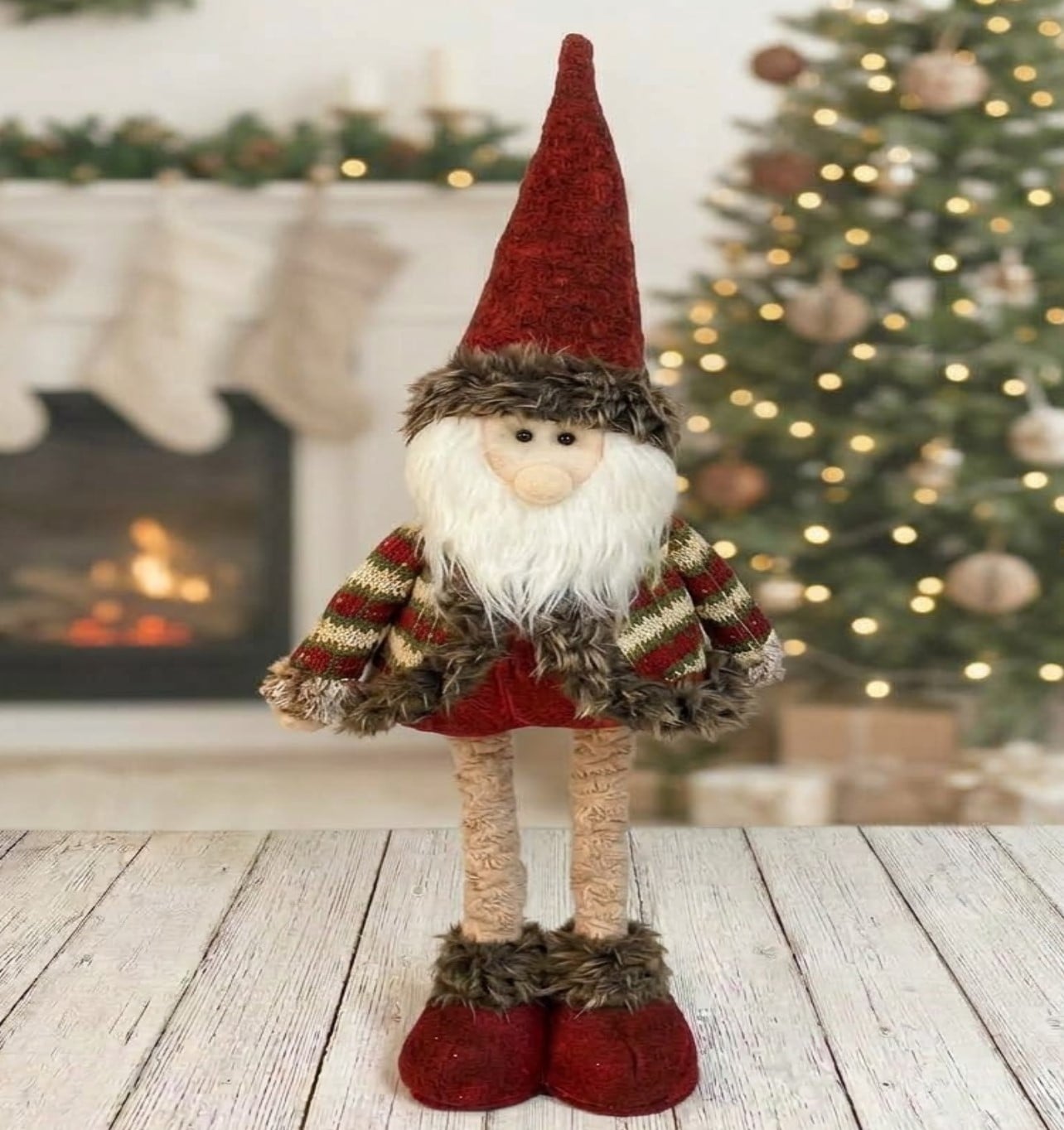 PACK X 3 MUÑECOS PATILARGA NAVIDAD DE 60CM PAPA NOEL , SNOWMAN Y RENO - 2
