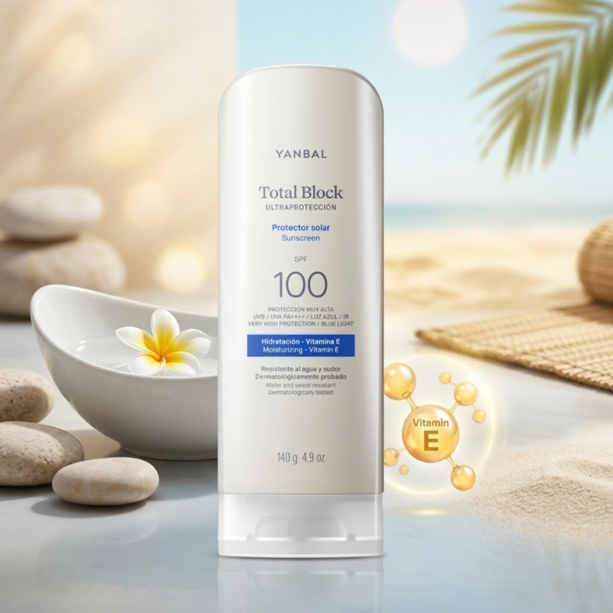 PROTECTOR SOLAR TOTAL BLOCK ULTRAPROTECCIÓN SPF 100 JUMBO - 1