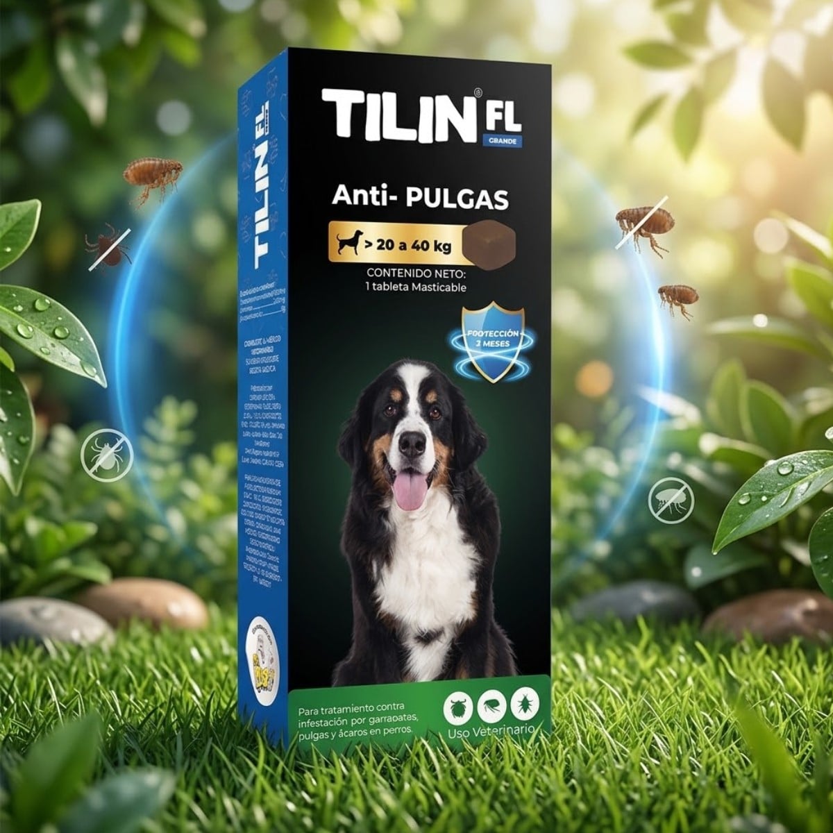 TILIN 20 A 40KG ANTIPULGAS CON HEPATOPROTECTOR - 2