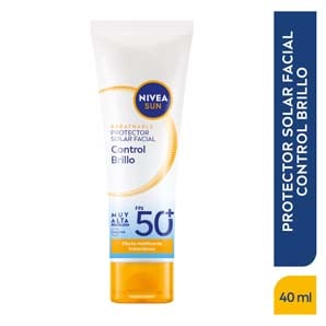 PROTECTOR SOLAR FACIAL NIVEA SUN CONTROL BRILLO EFECTO MATIFICANTE FPS 50+ 40ML - 1