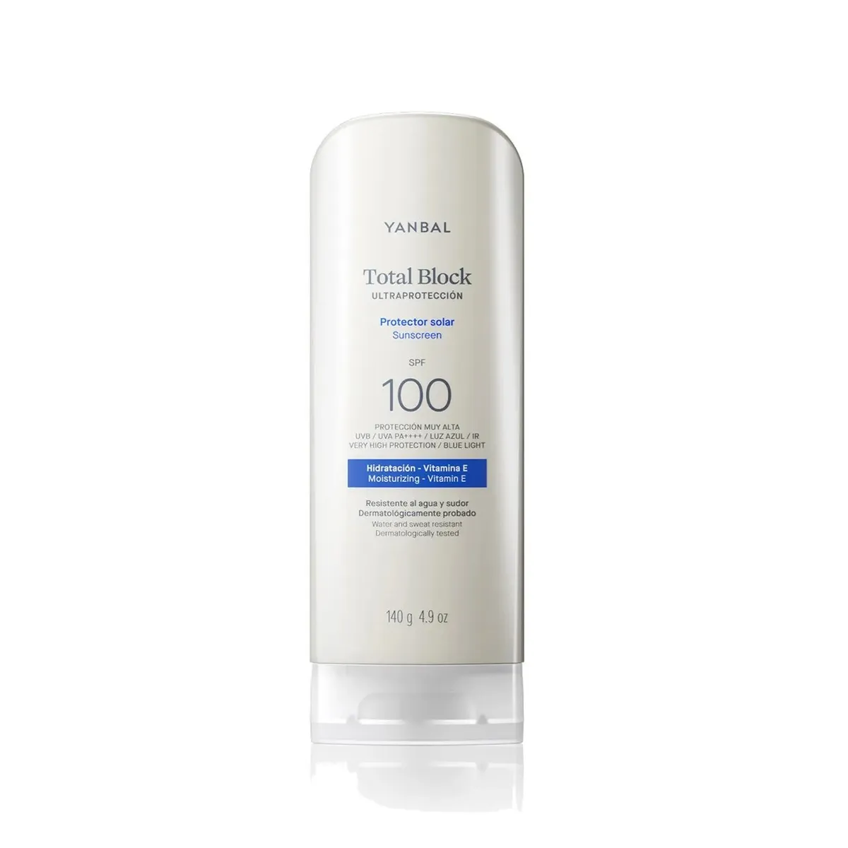 PROTECTOR SOLAR TOTAL BLOCK ULTRAPROTECCIÓN SPF 100 JUMBO 140GR + LENTES - 2