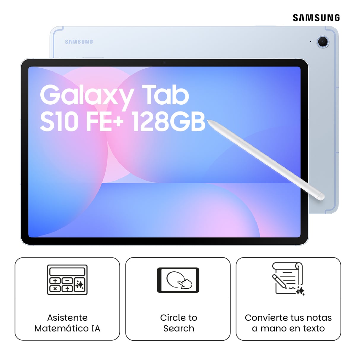 TABLET SAMSUNG GALAXY TAB S10 FE+ 128GB BLUE - 1