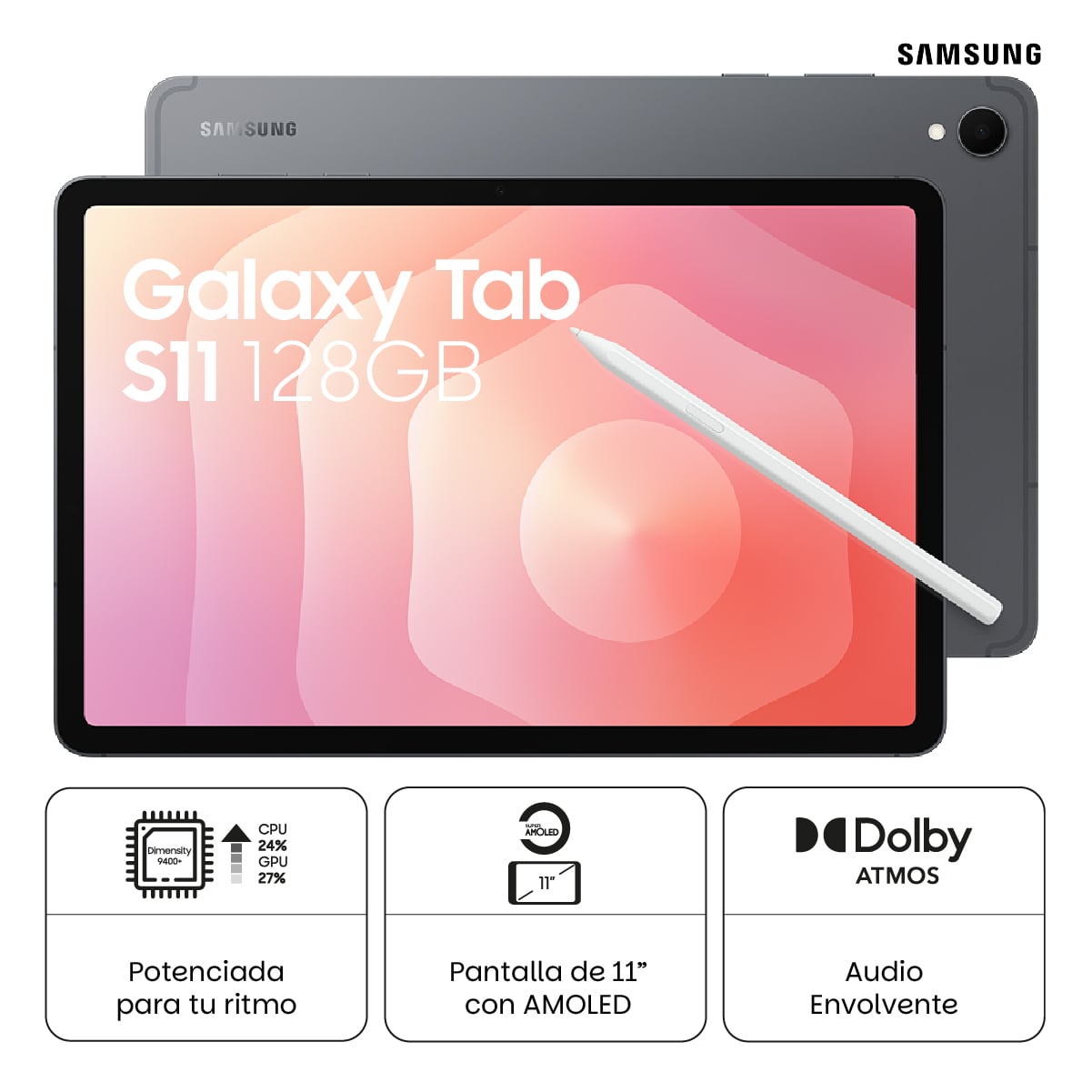 TABLET SAMSUNG GALAXY TAB S11 128GB GRAY - 1