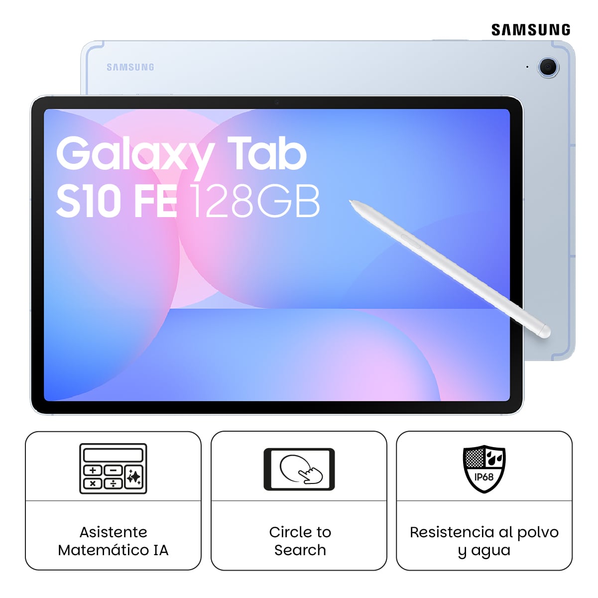 TABLET SAMSUNG GALAXY TAB S10 FE 128GB BLUE - 1