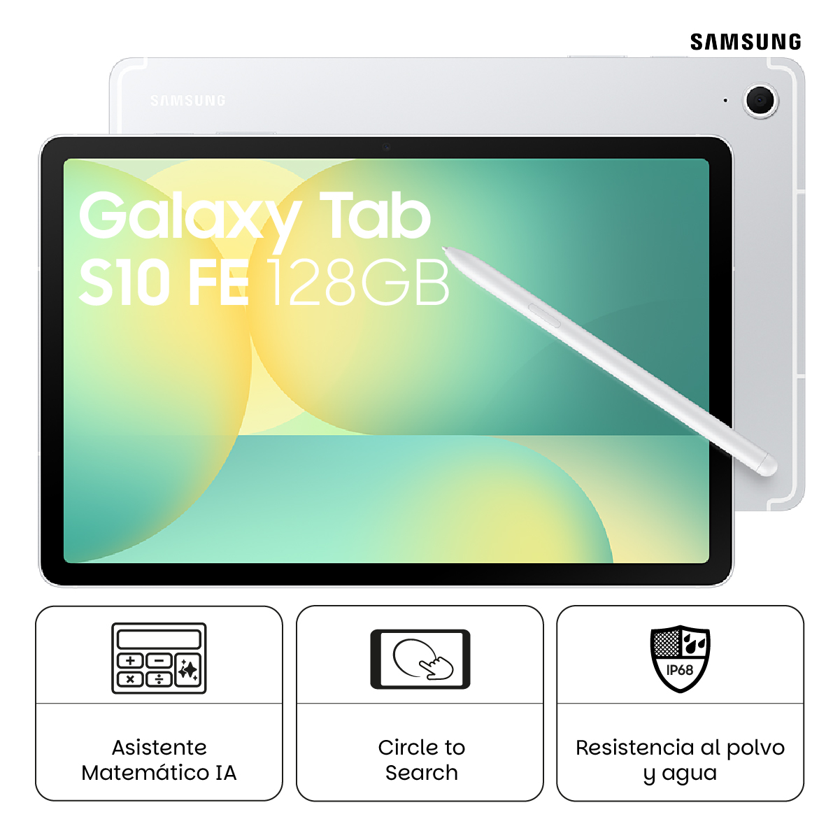 TABLET SAMSUNG GALAXY TAB S10 FE 128GB SILVER - 1