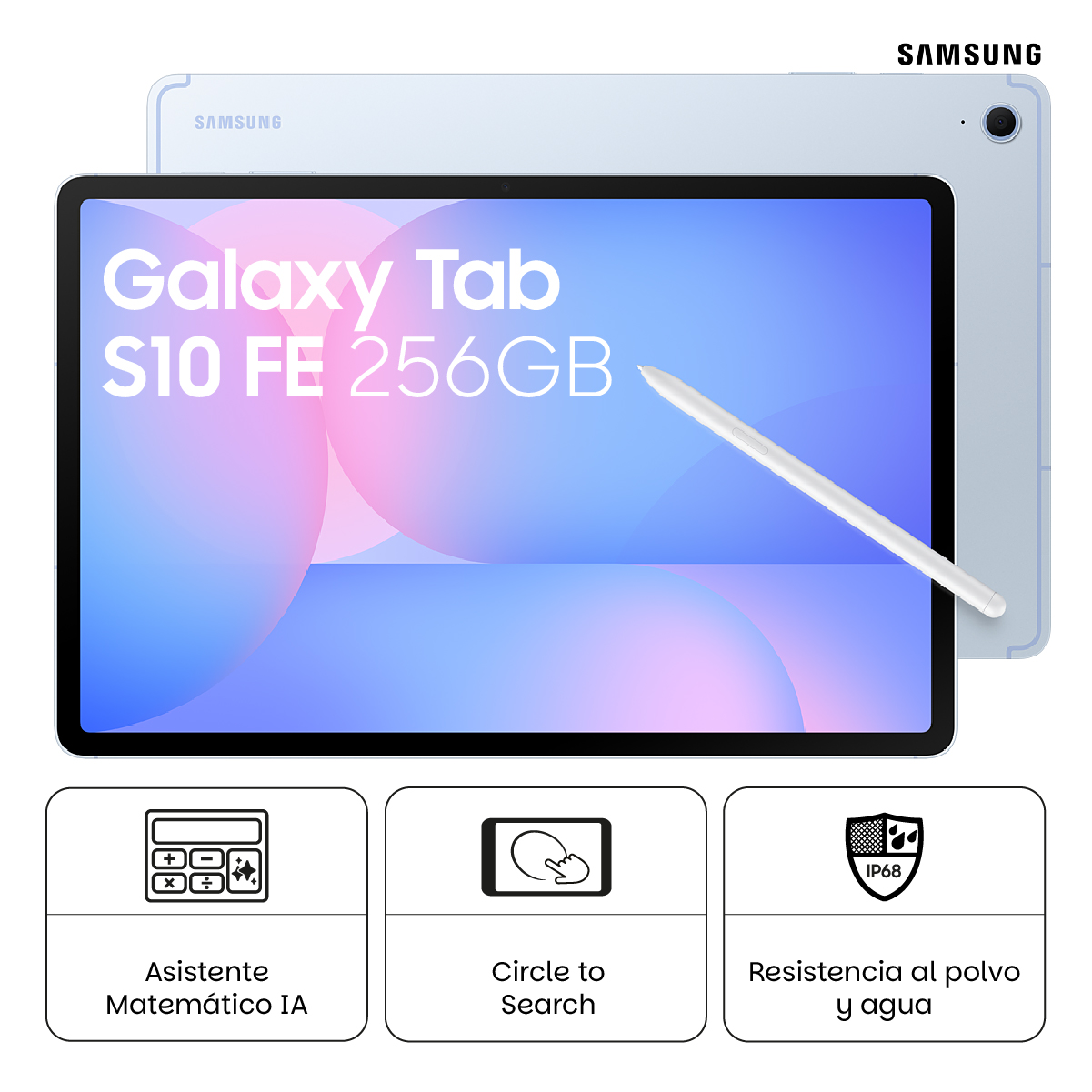 TABLET SAMSUNG GALAXY TAB S10 FE 256GB BLUE - 1