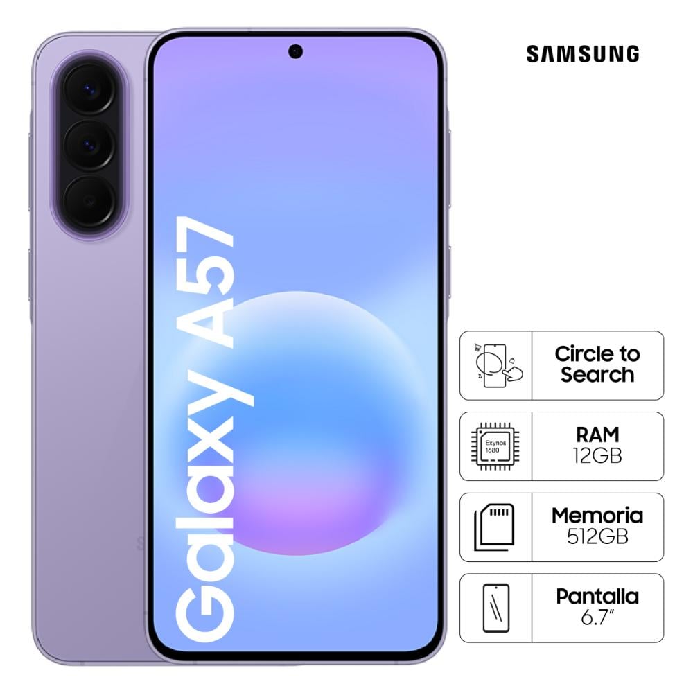 CELULAR SAMSUNG  GALAXY A57 512GB VIOLET - 1