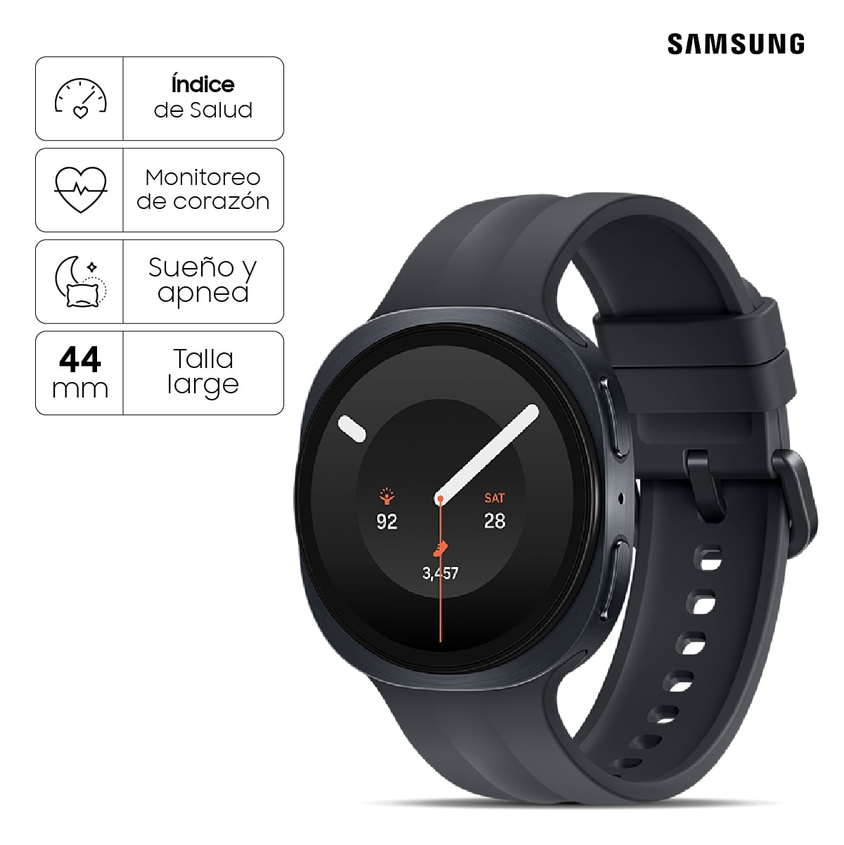 SMARTWATCH SAMSUNG GALAXY GALAXY WATCH9 LARGE BLACK - 1
