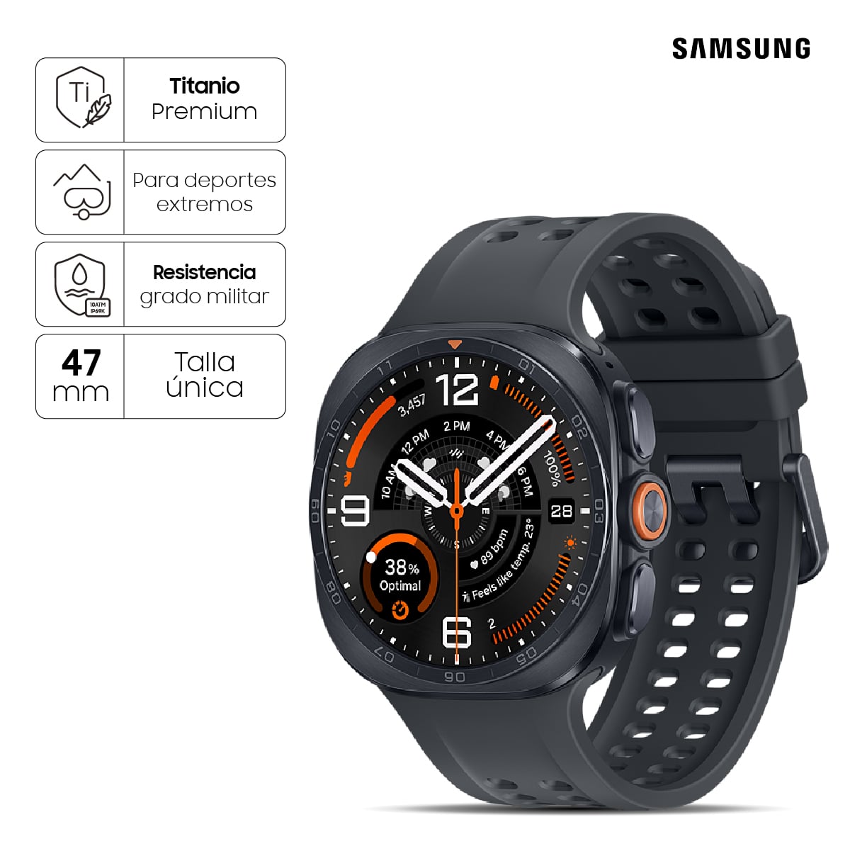 SMARTWATCH SAMSUNG GALAXY GALAXY WATCH ULTRA2 BLACK - 1