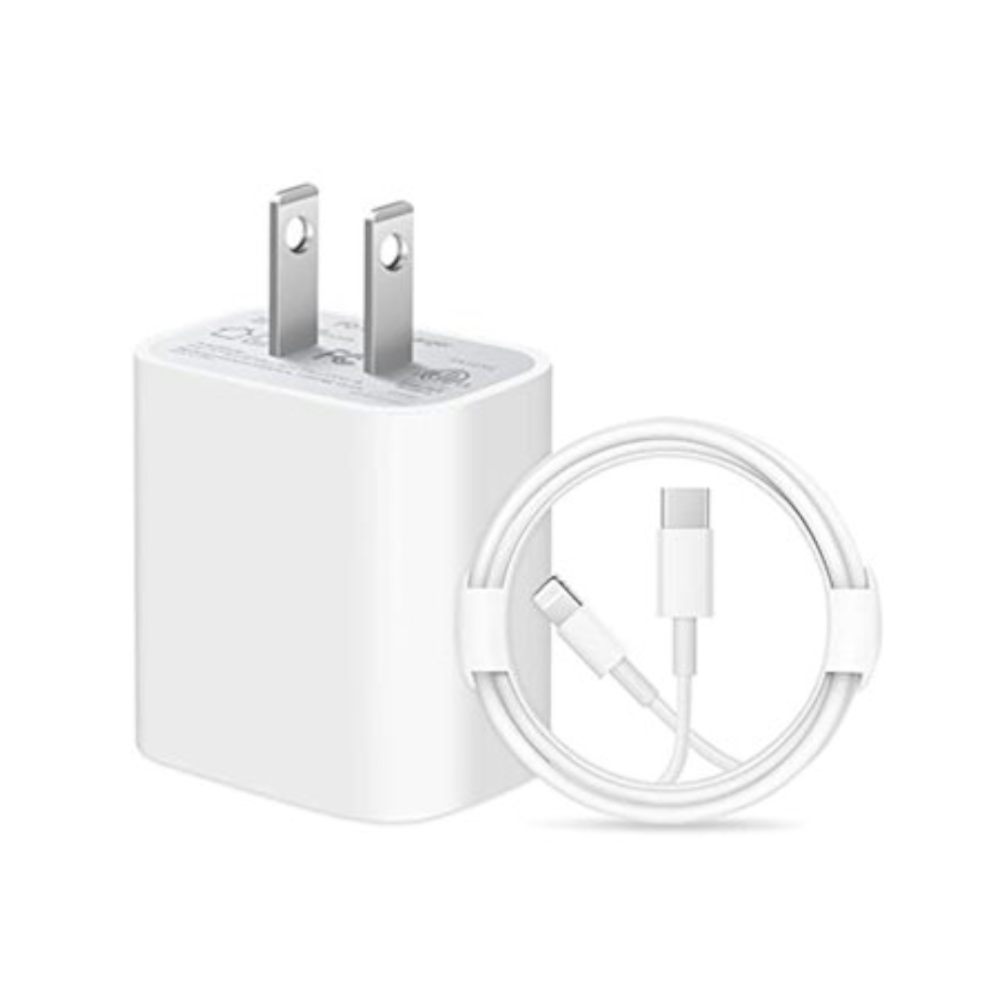 CARGADOR PARA APPLE DE CARGA RAPIDA USB C DE 20W + CABLE LIGHTNING A ...