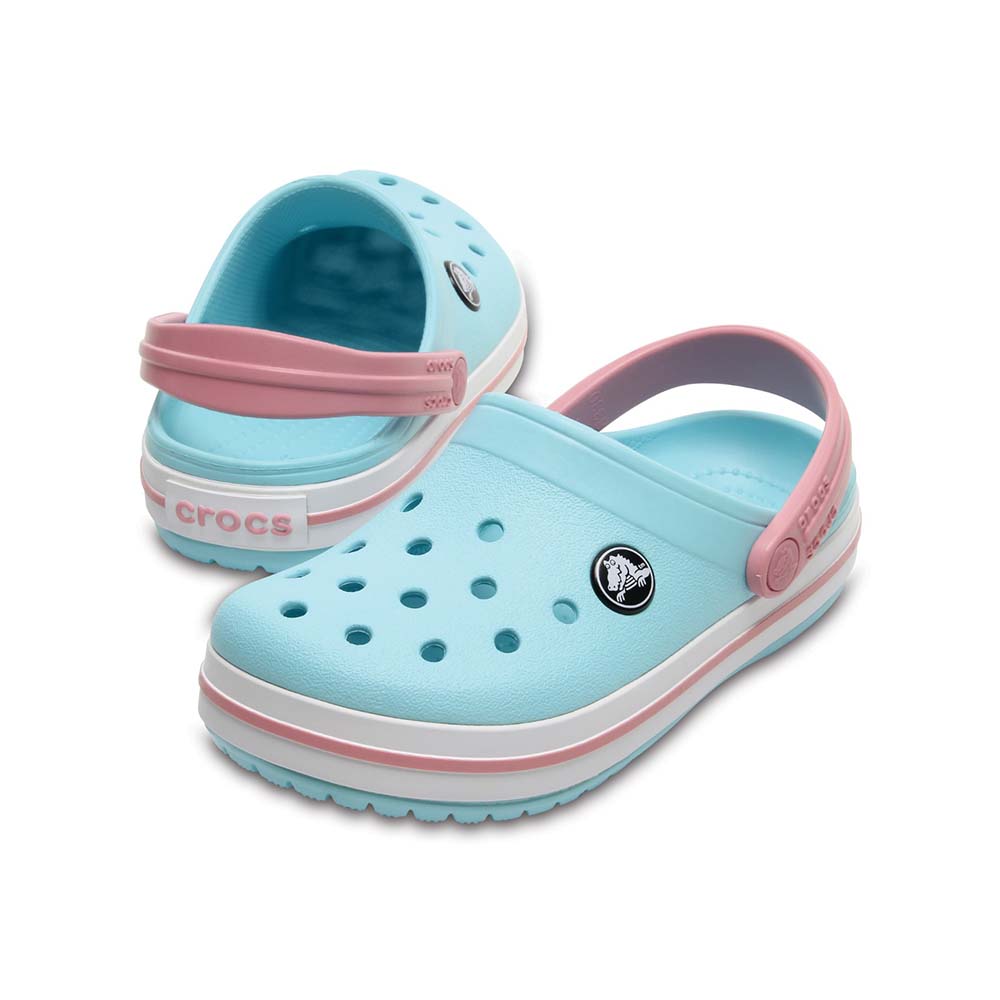 CROCS ZUECO CROCBAND CLOG NIÑOS ICE BLUE/WHITE 204537-4S3