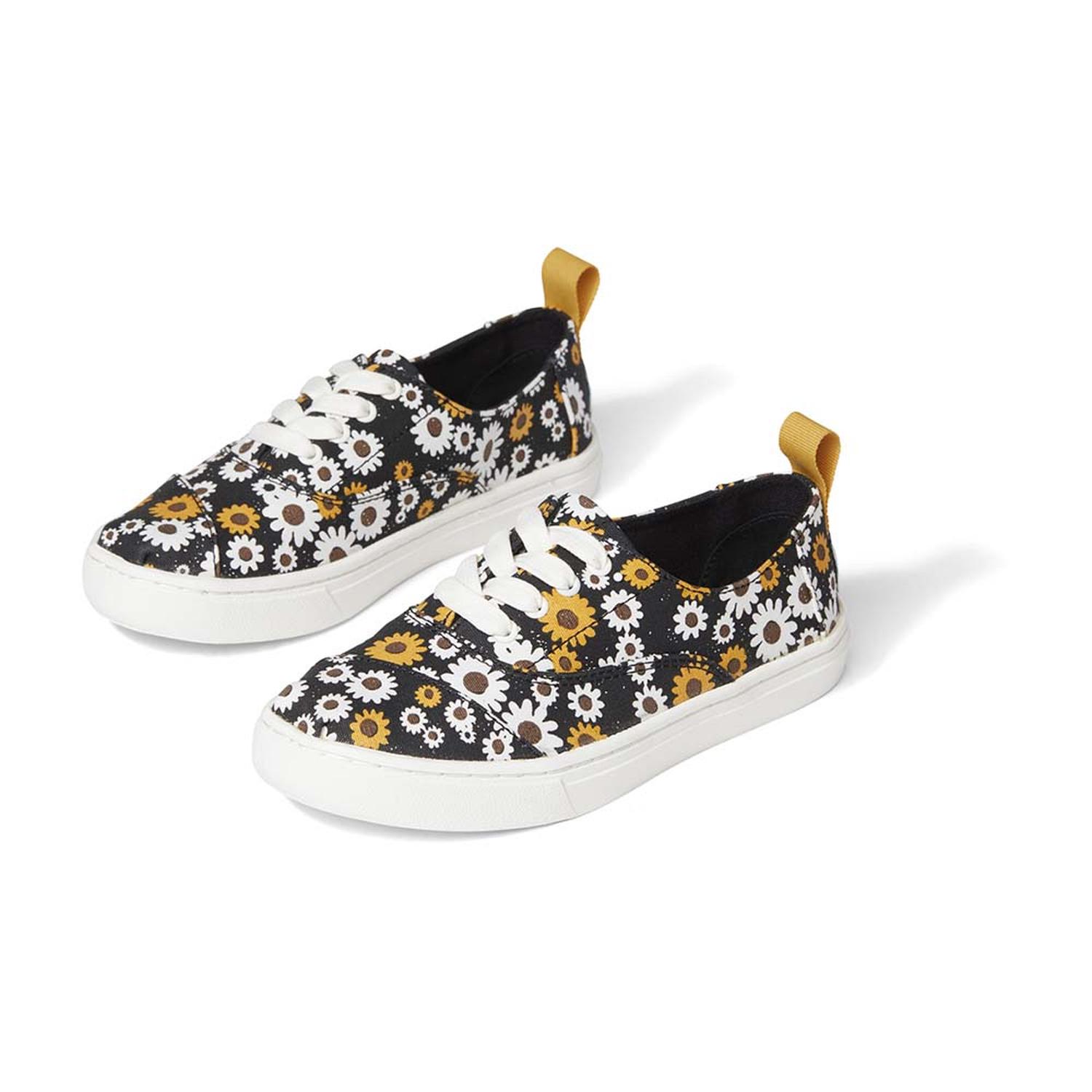 ZAPATILLAS TOMS YOUTH CORDONES CUPSOLE SUN DAISY PRINT NIÑOS - 3