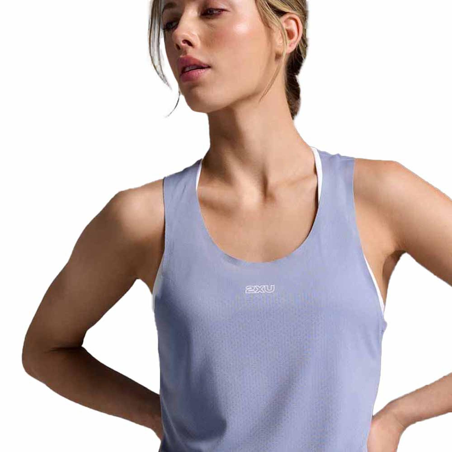 POLO 2XU LIGHT SPEED TECH SINGLET MUJER - 3