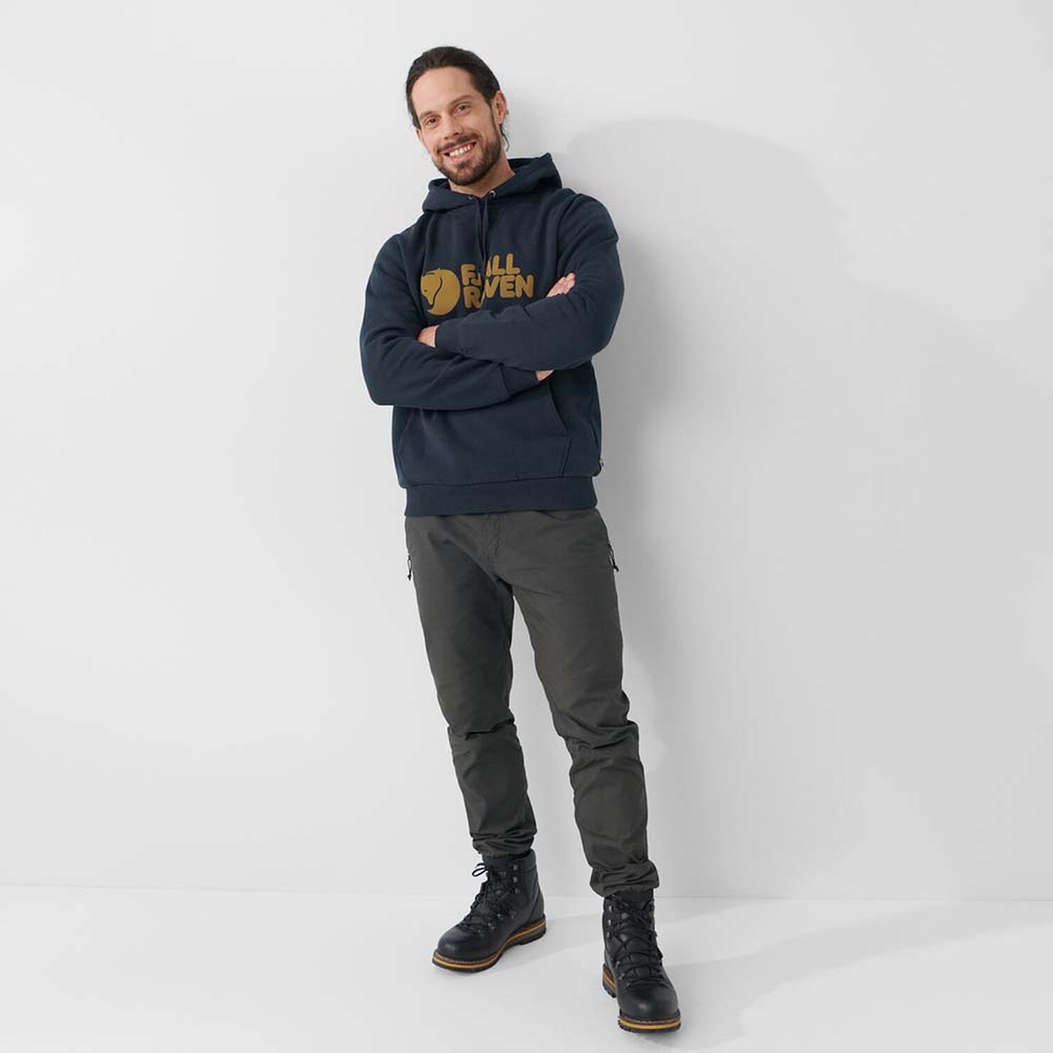 POLERONES FJALLRAVEN FJALLRAVEN LOGO HOODIE M HOMBRE - 5