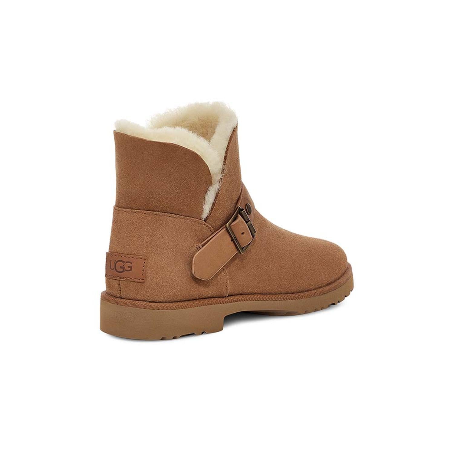 BOTINES UGG ROMELY SHORT BUCKLE MUJER - 4