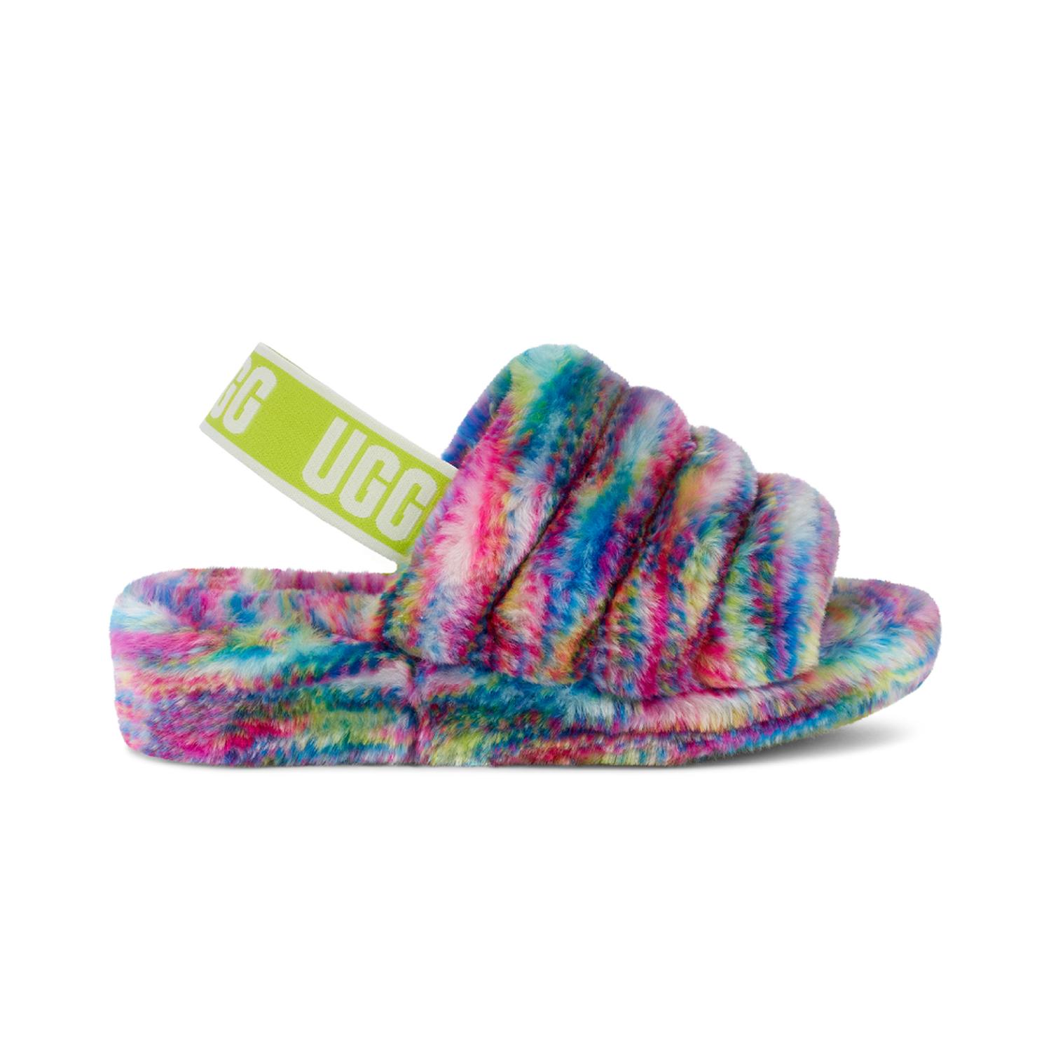SANDALIAS UGG FLUFF YEAH PIXELATE W MUJER - 1