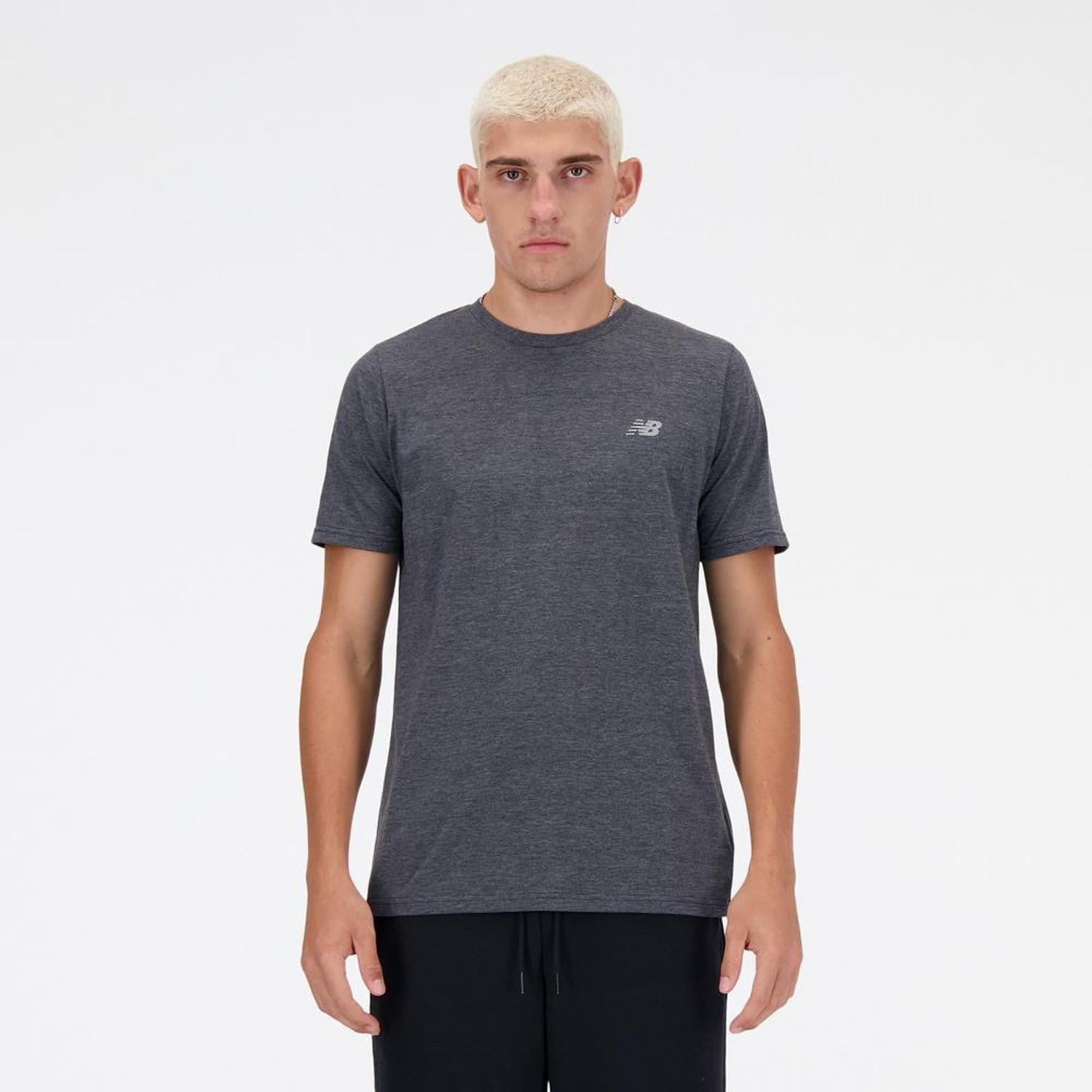 POLO NEW BALANCE SPORT ESSENTIALS HEATHERTECH T-SHIRT HOMBRE - 1