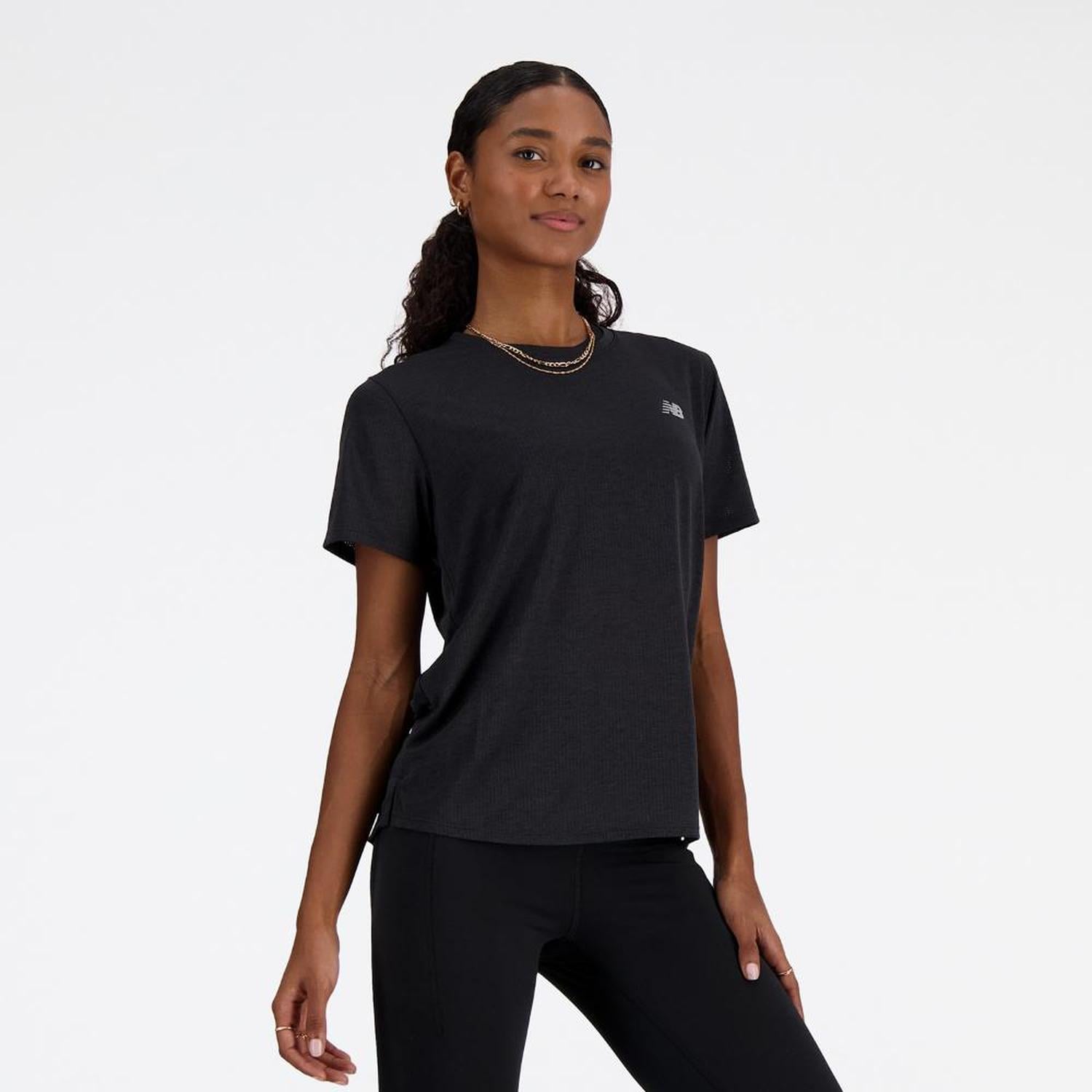 POLO NEW BALANCE ATHLETICS T-SHIRT MUJER - 1