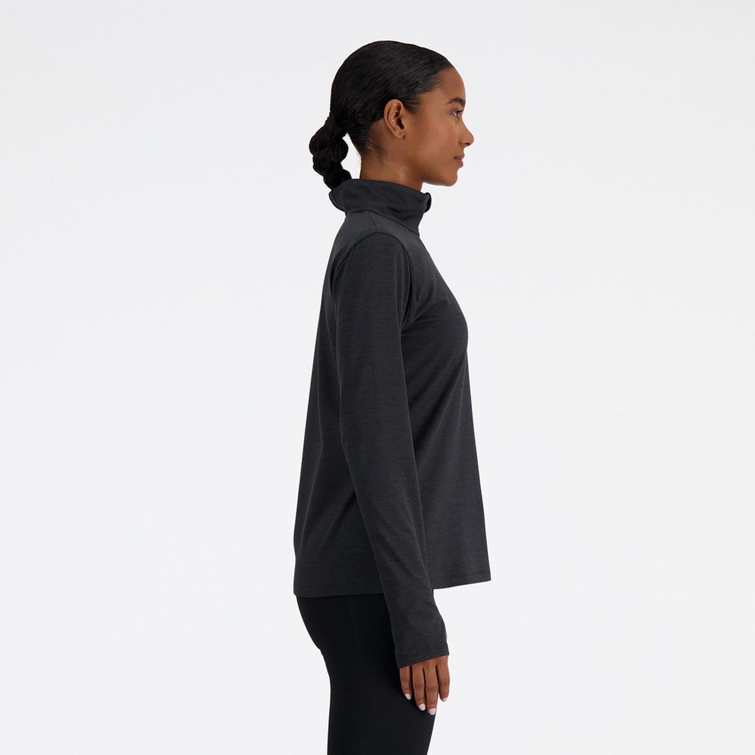 CASACA NEW BALANCE SPORT ESSENTIALS SPACE DYE QUARTER ZIP MUJER - 2
